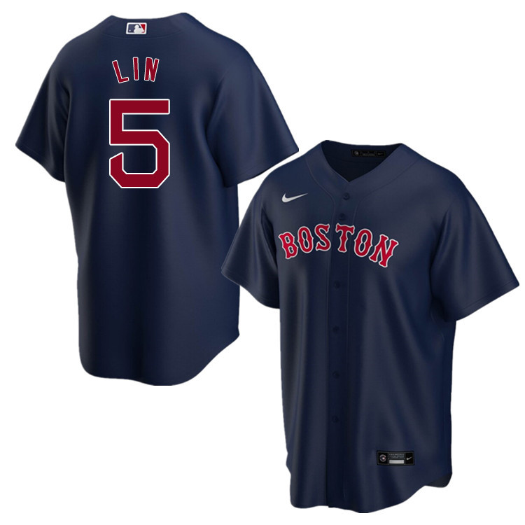 Nike Men #5 Tzu-Wei Lin Boston Red Sox Baseball Jerseys Sale-Navy